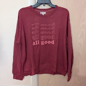 NEW Sundry for Evereve All Good Sweatshirt - Pink - Size Medium / 2 NWT